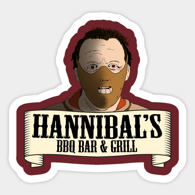 Hannibal's BBQ Bar & Grill Sticker by Bevatron